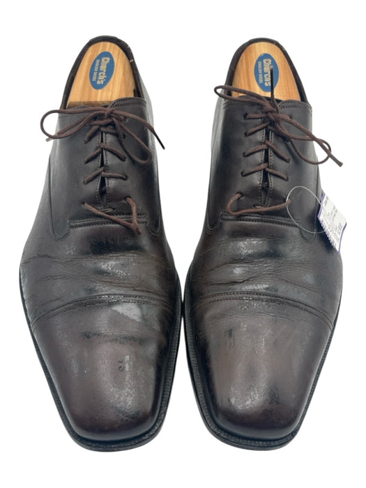Gucci Shoe Size 12.5EE AS IS Brown Leather Solid Dress Men's Shoes Brown / 12.5EE