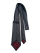Yves Saint Laurent Vintage Gray Silk Blend Solid Men's Tie Gray