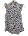 Burberry London Size S White & Navy Blue Cotton Floral Silhouette Top White & Navy Blue / S