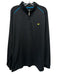 Masters Tech Size XXL Black Synthetic Solid Quarter Zip Men's Long Sleeve Shirt Black / XXL