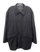 Hickey Freeman Size L Black Wool Blend Solid Zip UP Men's Jacket Black / L