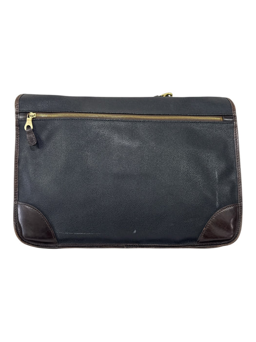 Mulholland Black Leather Solid Satchel Men's Bag Black