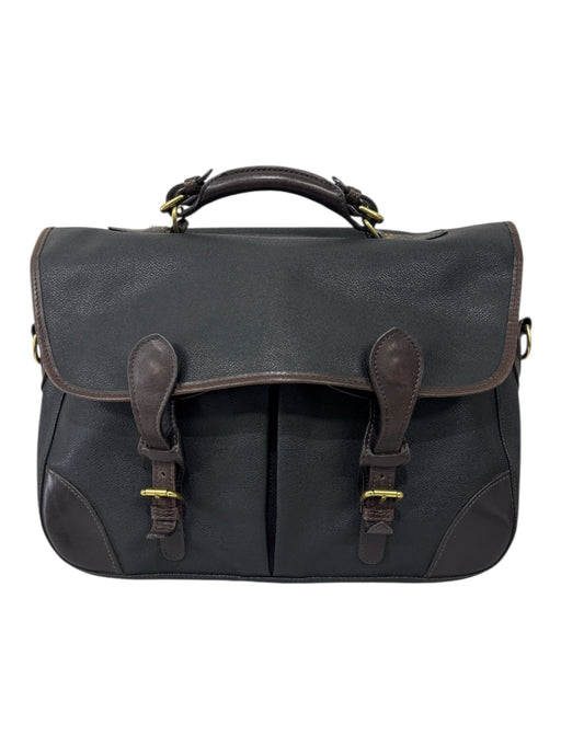Mulholland Black Leather Solid Satchel Men's Bag Black