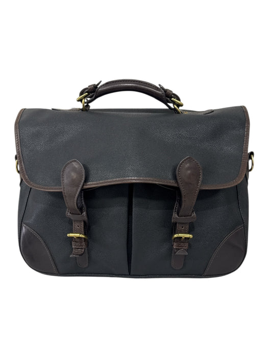Mulholland Black Leather Solid Satchel Men's Bag Black