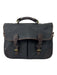 Mulholland Black Leather Solid Satchel Men's Bag Black