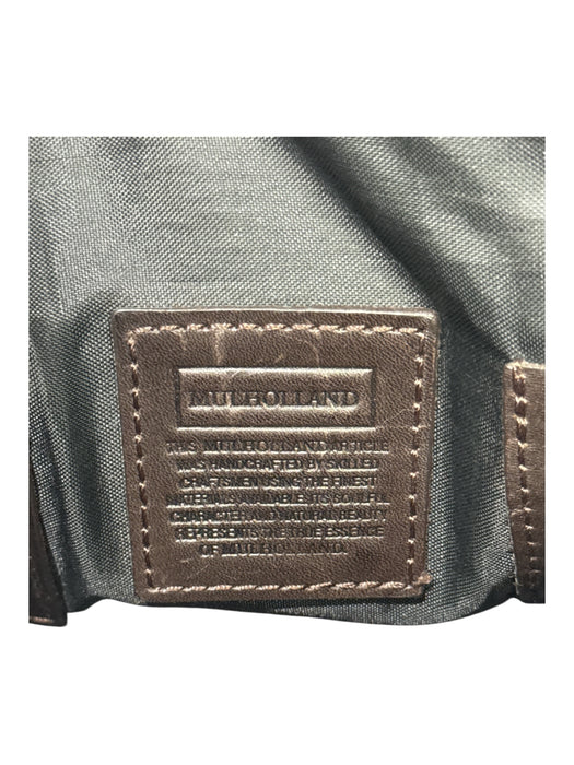 Mulholland Black Leather Solid Satchel Men's Bag Black