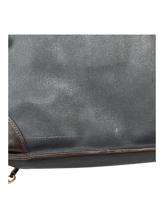 Mulholland Black Leather Solid Satchel Men's Bag Black