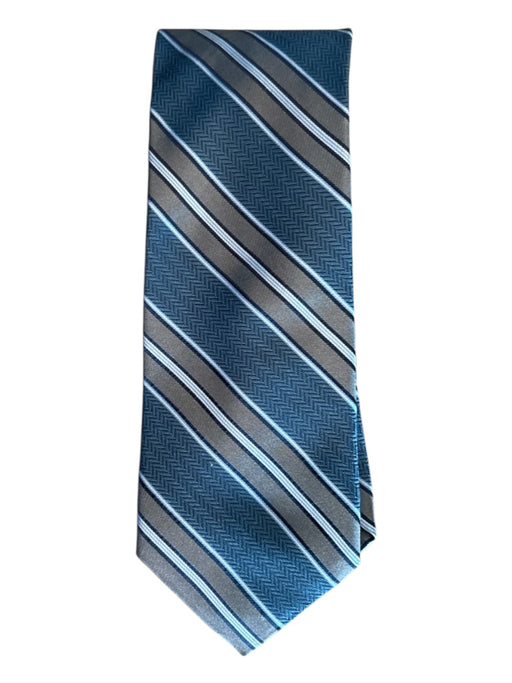 Robert Talbott Blue & Multi Silk Striped Men's Tie Blue & Multi