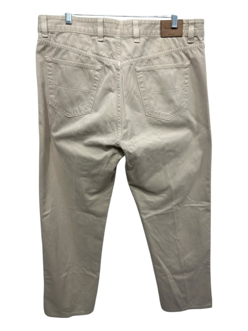 Ermenegildo Zegna Size 38 Khaki Cotton Solid Zip Fly Men's Pants Khaki / 38