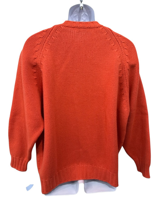 Brunello Cucinelli Size 58 Orange Wool Blend Solid Crewneck Men's Sweater Orange / 58