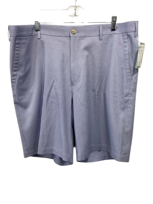 Peter Millar Size 38 Blue & White Polyester Men's Shorts Blue & White / 38
