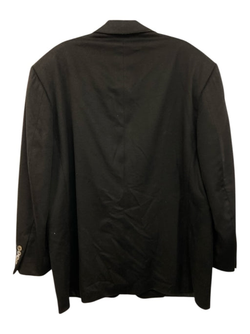 Hickey Freeman Black Cashmere Solid 2 Button Men's Blazer Black / Est L