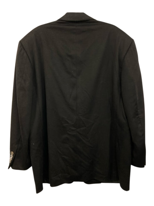 Hickey Freeman Black Cashmere Solid 2 Button Men's Blazer Black / Est L
