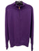 McCulley's Size 48 Purple Cashmere Solid Quarter Zip Men's Sweater Purple / 48