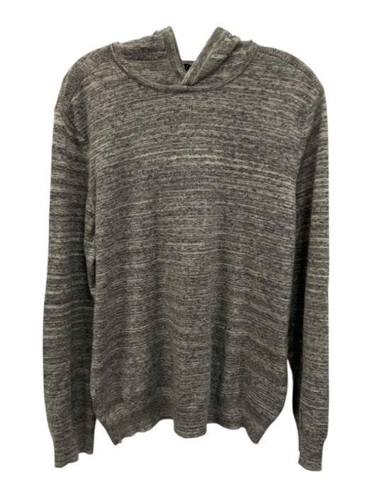 Theory Size XL Gray Cashmere Heathered Hoodie Knit Men's Sweater Gray / XL