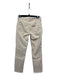 Marant Etoile Size 32 Beige Cotton Denim Mid Rise Straight Seam Detail Jeans Beige / 32