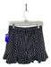 Intermix Size 2 Navy & white Cotton Blend Pinstripe High Waist Back Zip Shorts Navy & white / 2