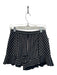 Intermix Size 2 Navy & white Cotton Blend Pinstripe High Waist Back Zip Shorts Navy & white / 2