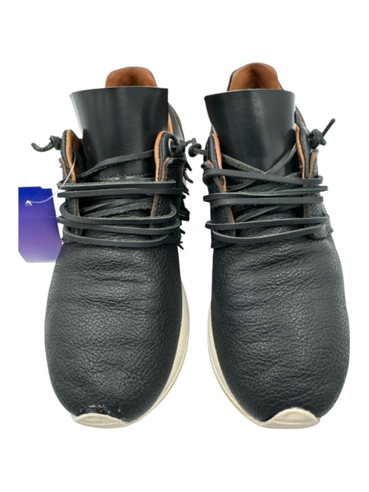 Esse Ut Esse Shoe Size 36 Black & White Leather Lace Up Fringe Sneakers Black & White / 36