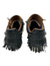 Esse Ut Esse Shoe Size 36 Black & White Leather Lace Up Fringe Sneakers Black & White / 36