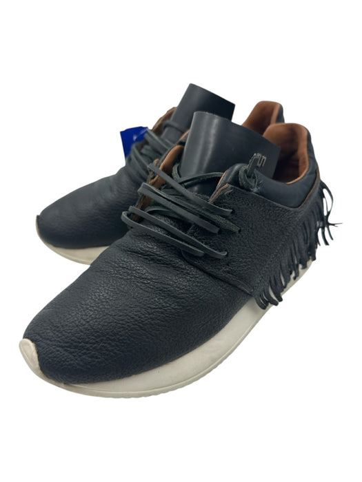 Esse Ut Esse Shoe Size 36 Black & White Leather Lace Up Fringe Sneakers Black & White / 36