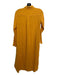 XiRENA Size XS Yellow Cotton Gauze Collared Button Up Long Sleeve Midi Dress Yellow / XS