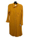 XiRENA Size XS Yellow Cotton Gauze Collared Button Up Long Sleeve Midi Dress Yellow / XS