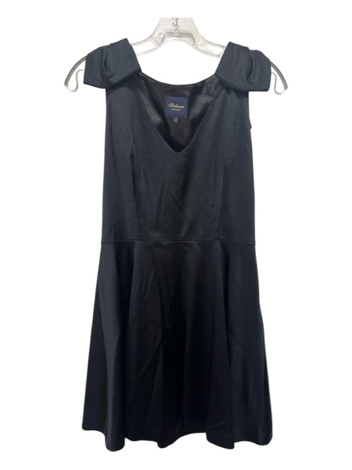 Shoshanna Midnight Size 4 Black Acetate & polyamide Sleeveless V Neck Dress Black / 4