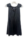 Shoshanna Midnight Size 4 Black Acetate & polyamide Sleeveless V Neck Dress Black / 4