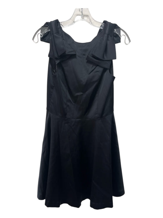 Shoshanna Midnight Size 4 Black Acetate & polyamide Sleeveless V Neck Dress Black / 4