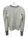 Autumn Cashmere Size S Cream & Gray Cahmere Blend Shimmer Crew Neck Sweater Cream & Gray / S