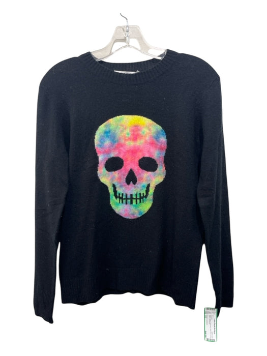 Autumn Cashmere Size XS Black & Multi Cashmere Skull Print Long Sleeve Sweater Black & Multi / XS