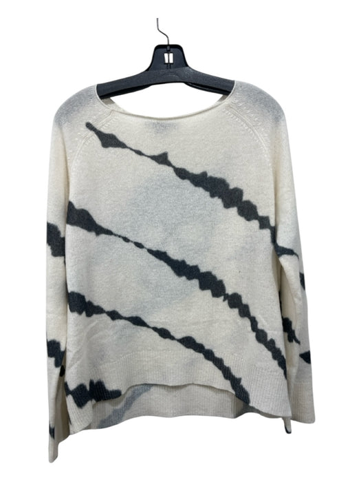 Skull Cashmere Size S Cream & Black Cashmere Long Sleeve All Over Print Sweater Cream & Black / S