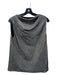 RTA Size XS Grey Polyester Glitter Sleeveless Boxy Cowl Neck Top Grey / XS