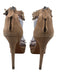 Alaia Shoe Size 37 Dark Beige Suede Almond Toe Floral Embellishments Pumps Dark Beige / 37