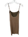 Bond-Eye Australia Size One Size Beige & Gold Nylon Blend Spaghetti Strap Dress Beige & Gold / One Size