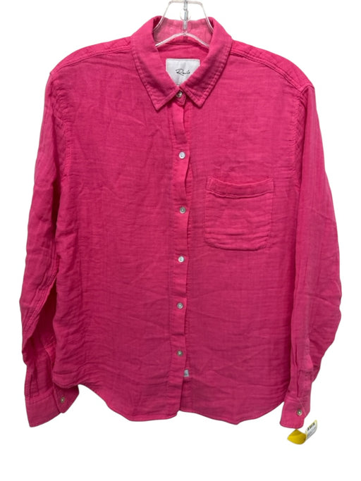 Rails Size S Pink Cotton Long Sleeve Button Up Light Weight Top Pink / S