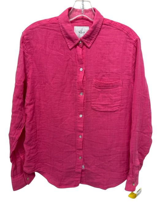 Rails Size S Pink Cotton Long Sleeve Button Up Light Weight Top Pink / S