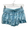 Shug! Size S Light Blue Silk Elastic Waist Tiered Mini Skirt Light Blue / S