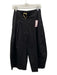 Zara Size XS Black Cotton Blend Zip Close Buckle Detail Trouser Barrel Pants Black / XS