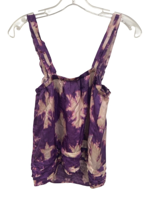Ulla Johnson Size 4 Purple & Multi Silk Sleeveless Printed Top Purple & Multi / 4