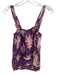 Ulla Johnson Size 4 Purple & Multi Silk Sleeveless Printed Top Purple & Multi / 4