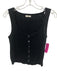 Buck Mason Size XS Black Cotton Blend Pointelle Button Front Top Black / XS