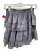 Loveshackfancy Size S Grey Cotton Tiered Elastic Waist Mini Tie Dye Skirt Grey / S