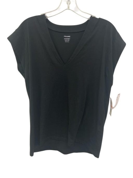 Frame Size S Black Prima Cotton V Neck Sleeveless Top Black / S