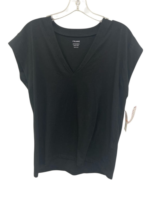 Frame Size S Black Prima Cotton V Neck Sleeveless Top Black / S