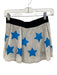 Ultracor Size XS White & Blue Synthetic Elastic Waist Athleisure Stars Skirt White & Blue / XS