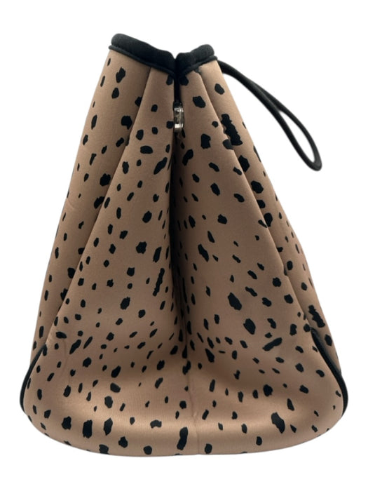 Taylor Gray Brown Synthetic Tote Magnetic Clasp Animal Print Bag Brown / Large