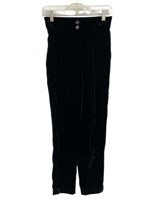 Sabina Musayev Size XS Black Polyester Zip Fly Pockets Pants Black / XS