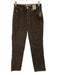 AMO Size 23 Brown Cotton Corduroy High Rise Straight Leg Pants Brown / 23
